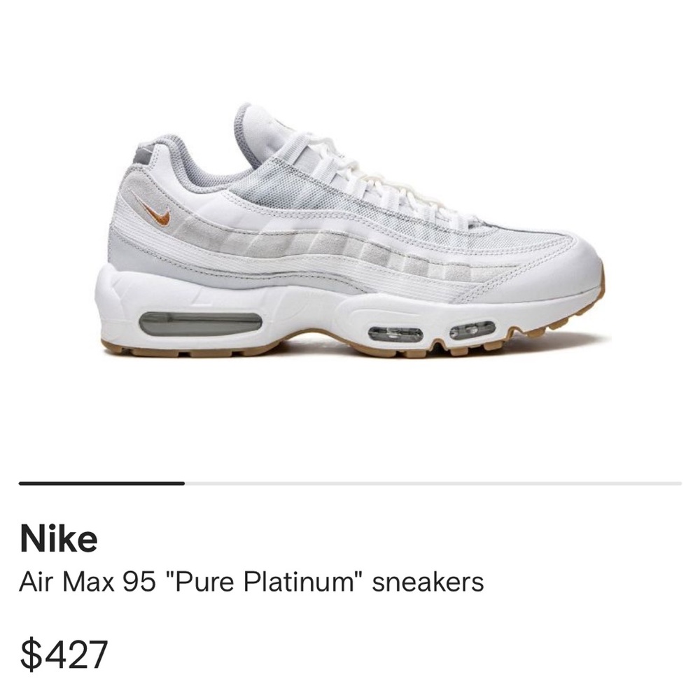 Nike Air Max 95 Pure Platinum Sneakers